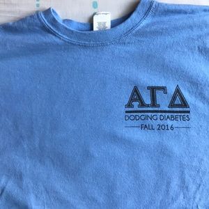 Alpha Gamma Delta dodging diabetes tshirt